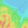 Montreal Lakeの地形図、標高、地勢
