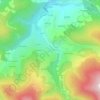 Freyssonnetの地形図、標高、地勢