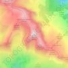 Monte Ferranteの地形図、標高、地勢