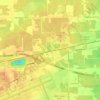 Gardenの地形図、標高、地勢