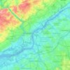 Camdenの地形図、標高、地勢