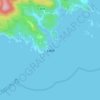 石廊崎の地形図、標高、地勢