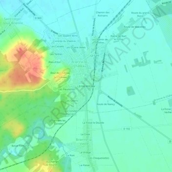 L'Ecole Militaireの地形図、標高、地勢
