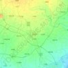 乐亭县の地形図、標高、地勢