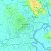 Ho Chi Minh Cityの地形図、標高、地勢