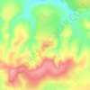 Biharuの地形図、標高、地勢