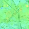 阿公店の地形図、標高、地勢