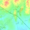 Chiang Yuenの地形図、標高、地勢