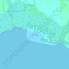 Little Bayの地形図、標高、地勢