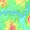 Condesaの地形図、標高、地勢