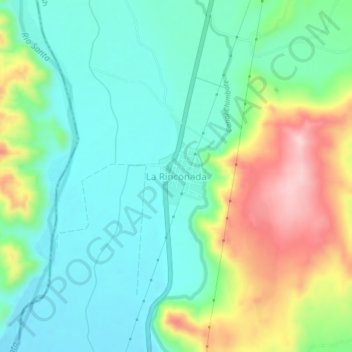 La Rinconadaの地形図、標高、地勢
