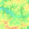 Owingsの地形図、標高、地勢