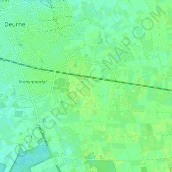 Hanenbergの地形図、標高、地勢