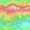 Scharzwaldの地形図、標高、地勢