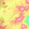 Bent Mountainの地形図、標高、地勢