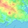 Lanniguenの地形図、標高、地勢