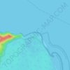 Entrance Pointの地形図、標高、地勢