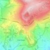 Cleehillの地形図、標高、地勢
