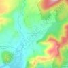 Santa Magdalena Tiloxtocの地形図、標高、地勢