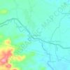 Sinar Agungの地形図、標高、地勢