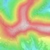 Klimczokの地形図、標高、地勢