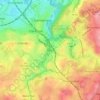 Busbyの地形図、標高、地勢