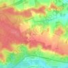 Semontの地形図、標高、地勢