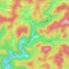 本郷の地形図、標高、地勢