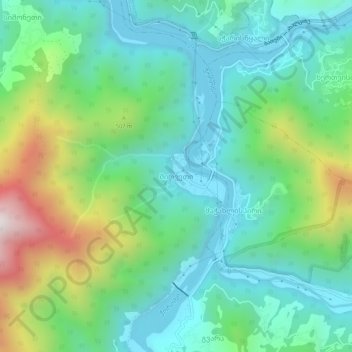 Mirvetiの地形図、標高、地勢