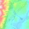 Hydeの地形図、標高、地勢