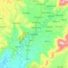Nam Banの地形図、標高、地勢
