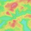 Long Lakeの地形図、標高、地勢