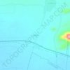 Cazaderoの地形図、標高、地勢