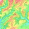 Buschtの地形図、標高、地勢