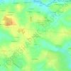 Les Glénansの地形図、標高、地勢