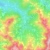 Bragliaの地形図、標高、地勢