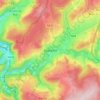 Stavelotの地形図、標高、地勢