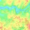 Romefortの地形図、標高、地勢