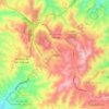 La Joyaの地形図、標高、地勢