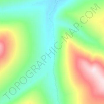 Miller Houseの地形図、標高、地勢