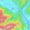 Giovianoの地形図、標高、地勢