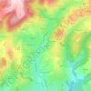 Le Bancの地形図、標高、地勢