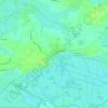 Le Mazeauの地形図、標高、地勢