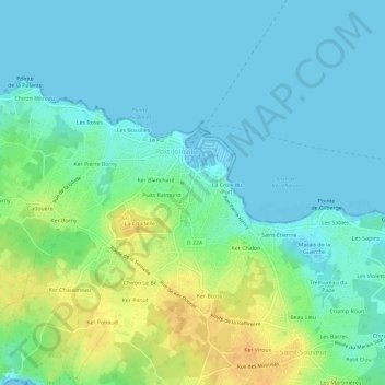 Gats Promptsの地形図、標高、地勢