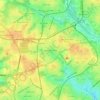 West Greenvilleの地形図、標高、地勢