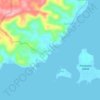 Cabalagnanの地形図、標高、地勢