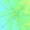 Petladの地形図、標高、地勢