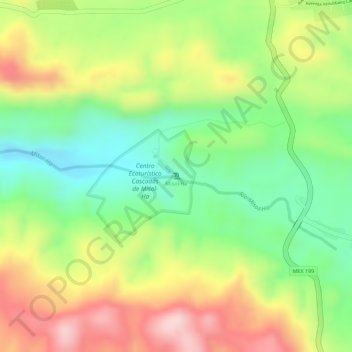 Misol-Haの地形図、標高、地勢