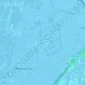 Tempelの地形図、標高、地勢