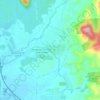 Tanah Hitamの地形図、標高、地勢